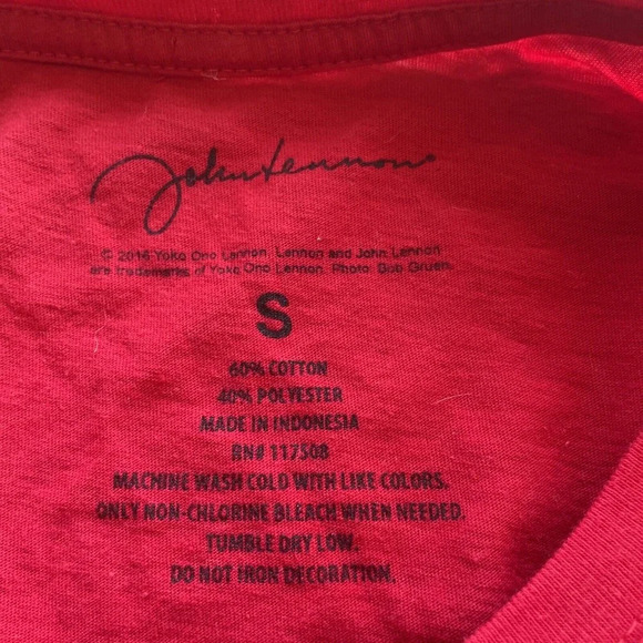 John Lennon Peace Sign Fitted Women’s Tee - Picture 6 of 9